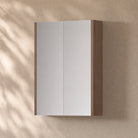 750mm Height Bathroom Shaving Cabinet Shaving Cabinet Arova 600mm(W) Warm Walnut - Gino 