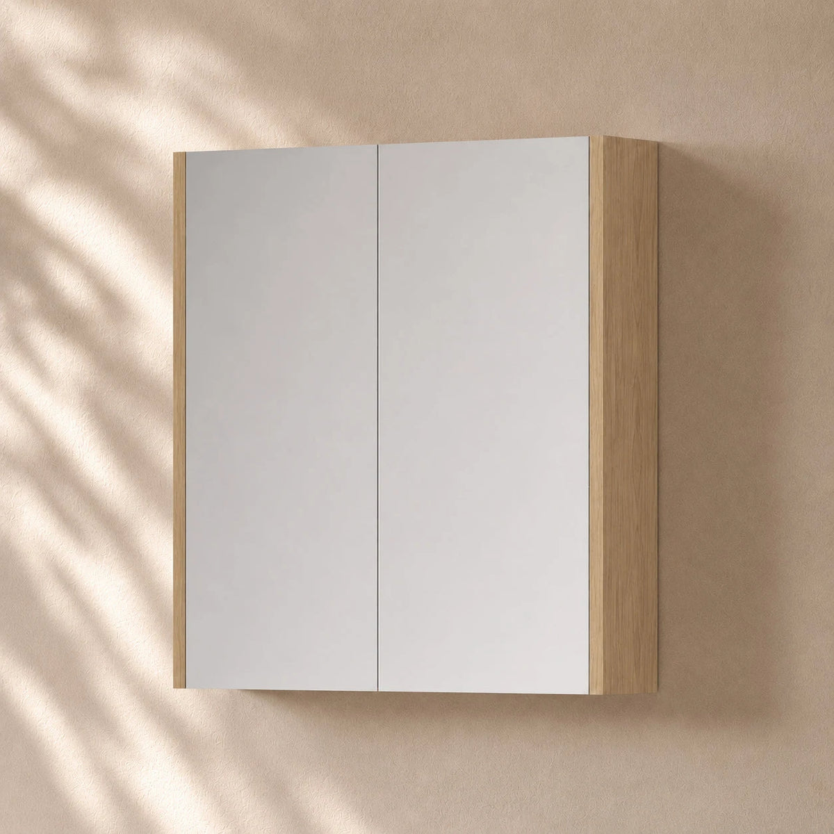 750mm Height Bathroom Shaving Cabinet Shaving Cabinet Arova 750mm(W) Prime Oak - Finley 