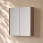 750mm Height Bathroom Shaving Cabinet Shaving Cabinet Arova 750mm(W) Warm Walnut - Gino 