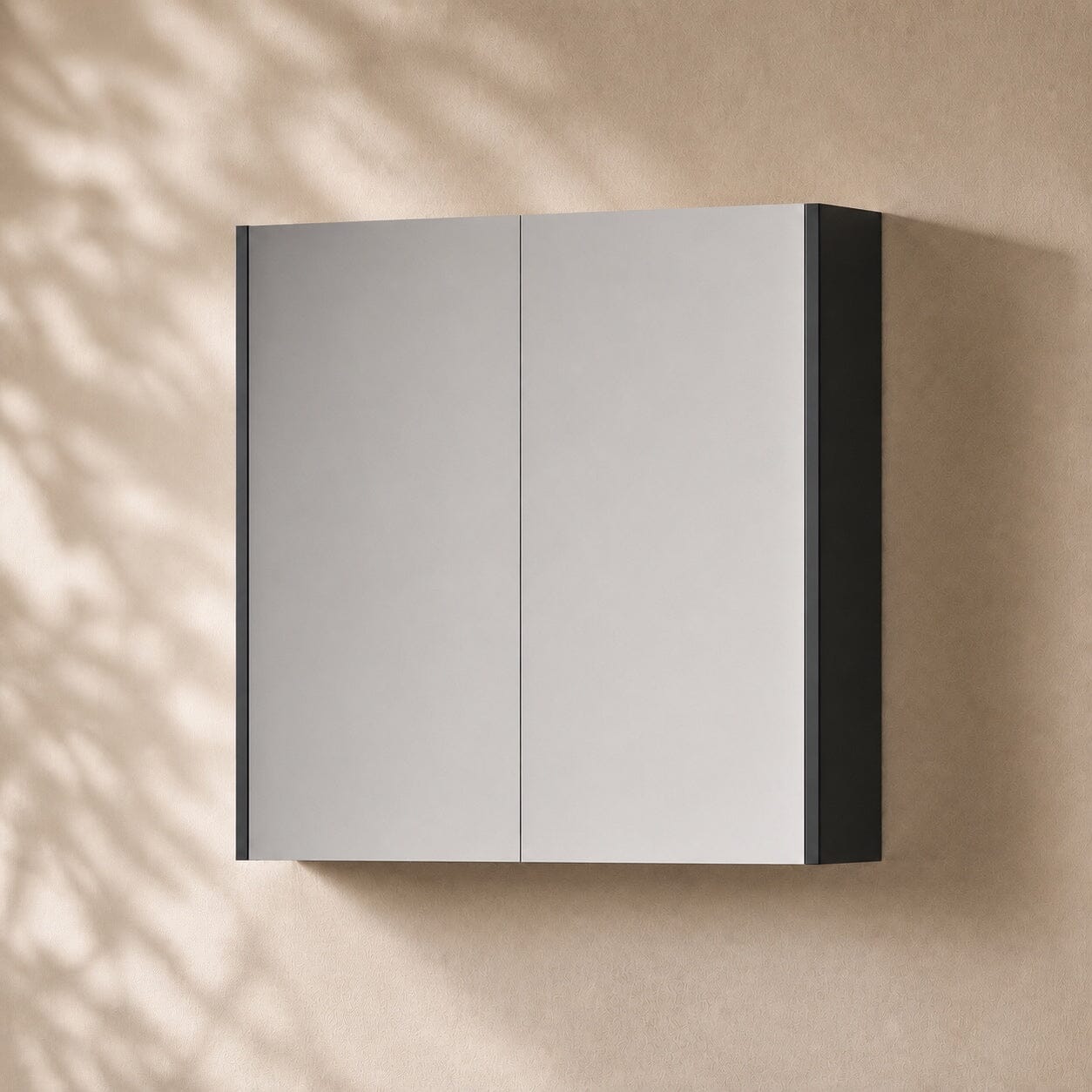 750mm Height Bathroom Shaving Cabinet Shaving Cabinet Arova 900mm Matte Black 
