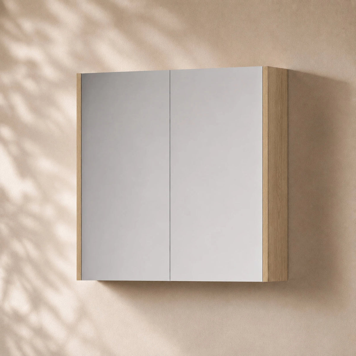 750mm Height Bathroom Shaving Cabinet Shaving Cabinet Arova 900mm(W) Prime Oak - Finley 