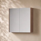 750mm Height Bathroom Shaving Cabinet Shaving Cabinet Arova 900mm(W) Warm Walnut - Gino 