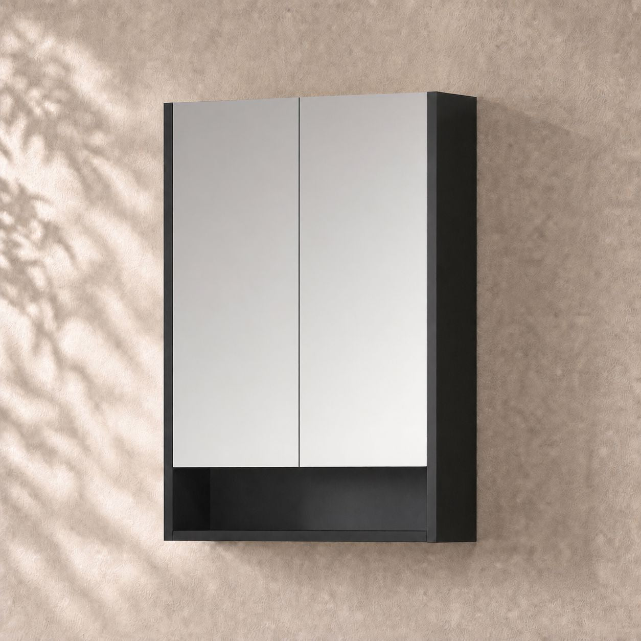 900mm Bathroom Shaving Cabinet Shaving Cabinet Arova Matte Black 600mm 