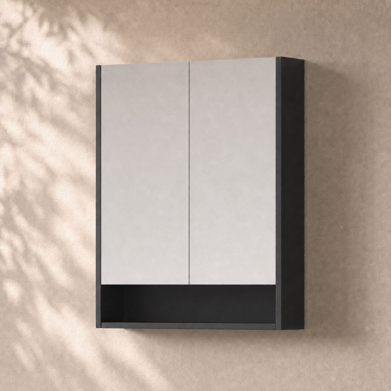 900mm Bathroom Shaving Cabinet Shaving Cabinet Arova Matte Black 750mm 