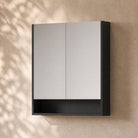 900mm Bathroom Shaving Cabinet Shaving Cabinet Arova Matte Black 900mm 