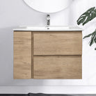 ALBANY 750mm Oak Timber Wall Hung Vanity Vanities Arova 