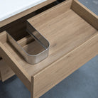 ALBANY 750mm Oak Timber Wall Hung Vanity Vanities Arova 