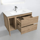 ALBANY 750mm Oak Timber Wall Hung Vanity Vanities Arova 