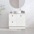 AUSTIN 900mm Floor Standing Bathroom Vanity (Left Hand) & Luxe Stone Top AROVA