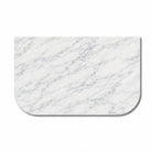 Bianco Carrara Curved Italian Natural Marble Vanity Top 760x470mm – Honed Vanity Top Arova 