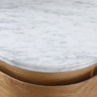 Bianco Carrara Curved Italian Natural Marble Vanity Top 910x470mm – Honed Vanity Top Arova 