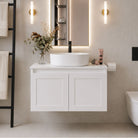 Clearance - CLOVER 600mm Wall Hung Bathroom Vanity Vanities Arova 