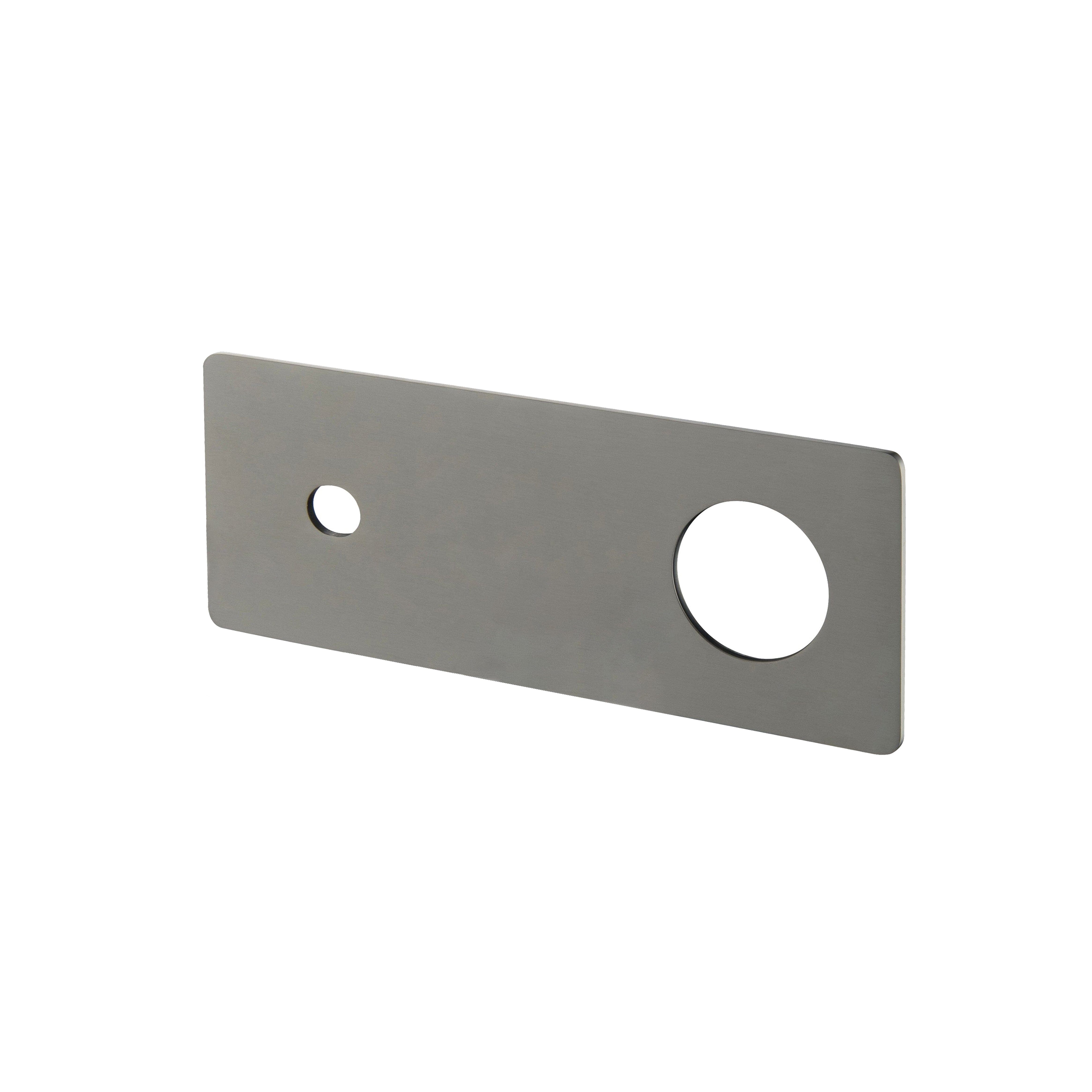 CLIO Wall Basin/Bath Mixer Spout Backplate Gunmetal Tapware Arova 