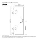 Corner Shower Screen Set 1000mm Front Fully Frameless Shower Screens Arova 