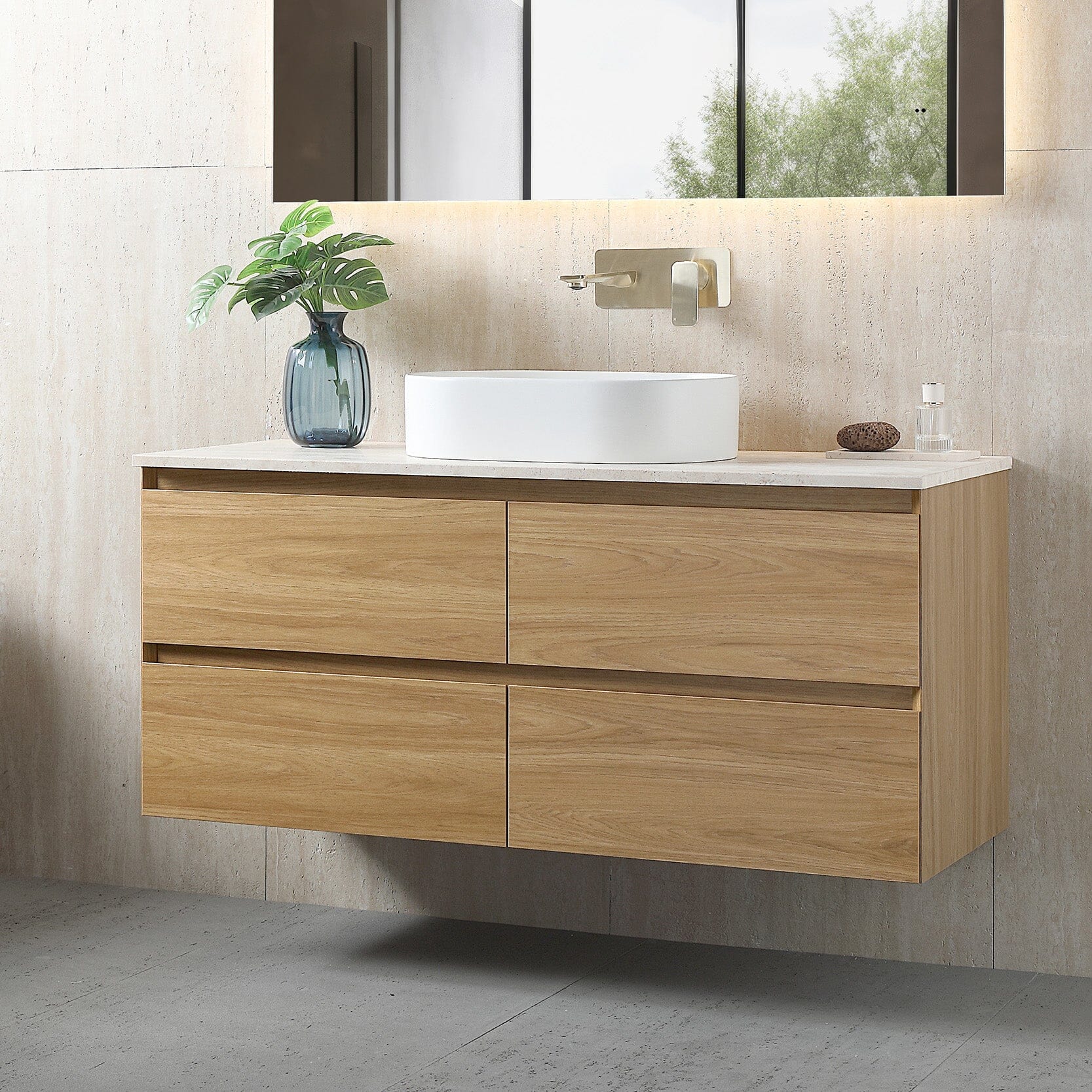 Finley 1200mm Timber Wall Hung Bathroom Vanity Vanities Arova 