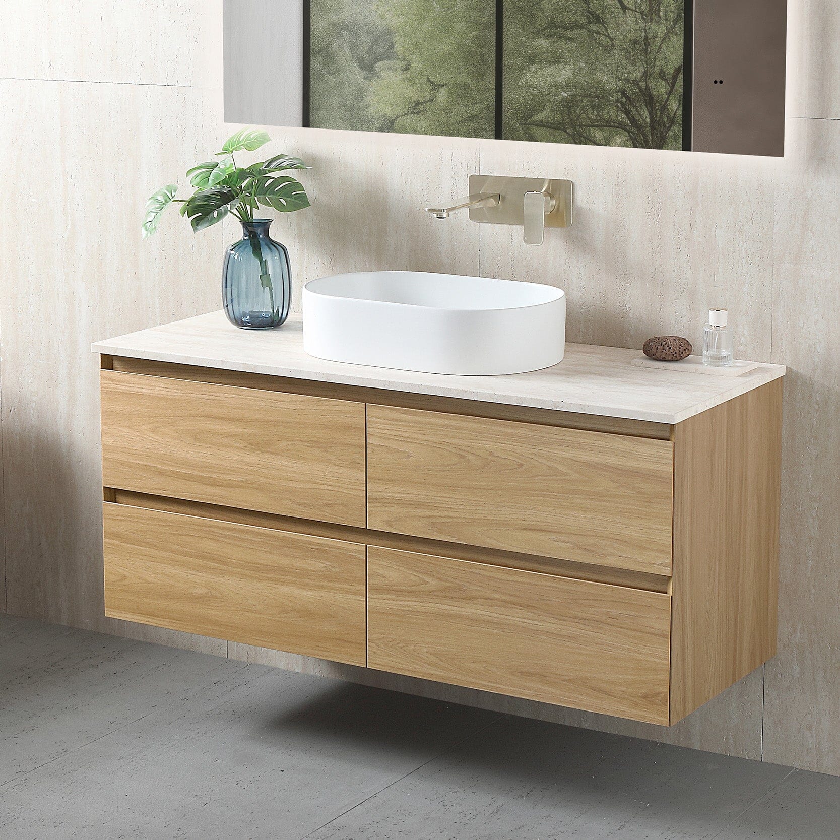 Finley 1200mm Timber Wall Hung Bathroom Vanity Vanities Arova 