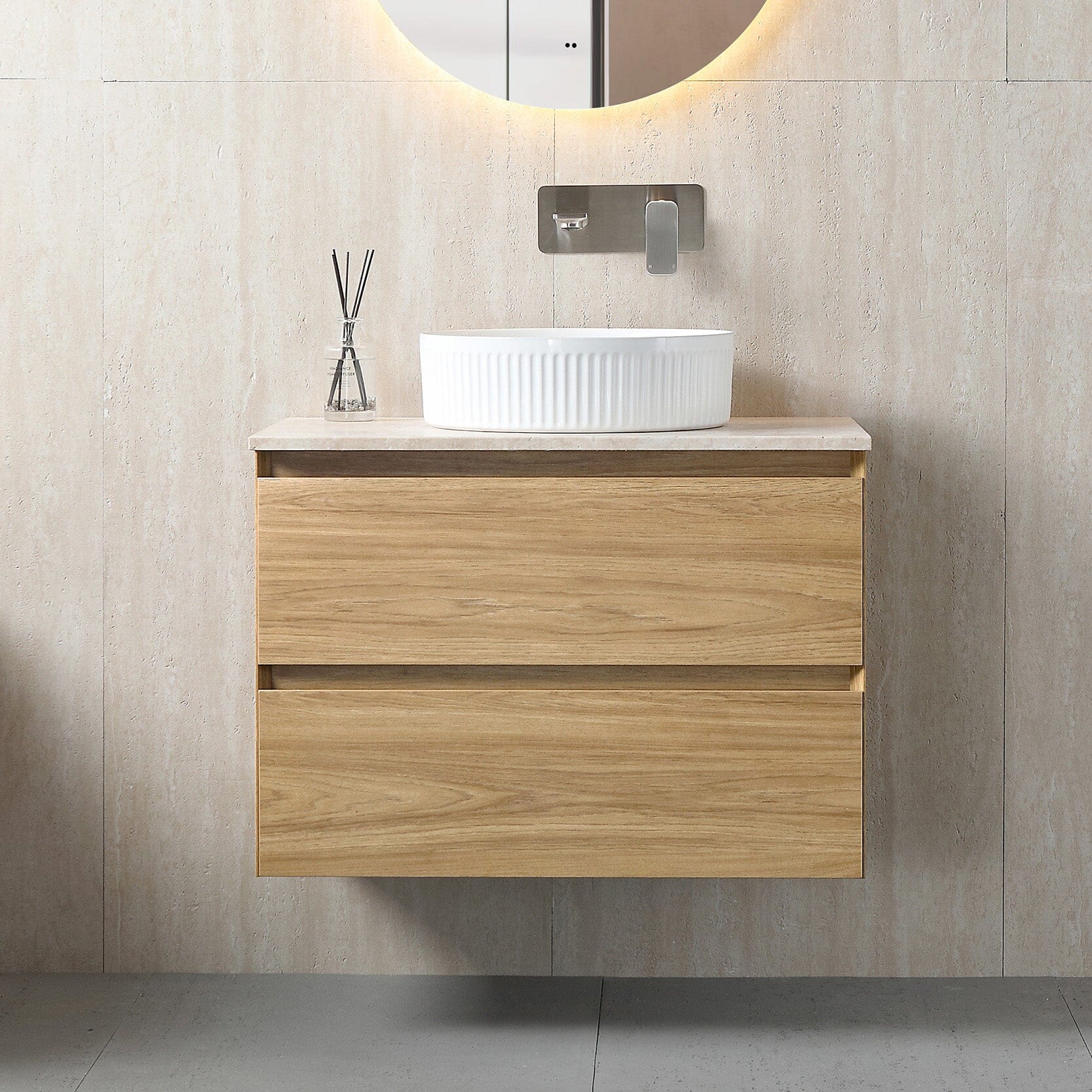 Finley 750mm Timber Wall Hung Bathroom Vanity Vanities Arova 