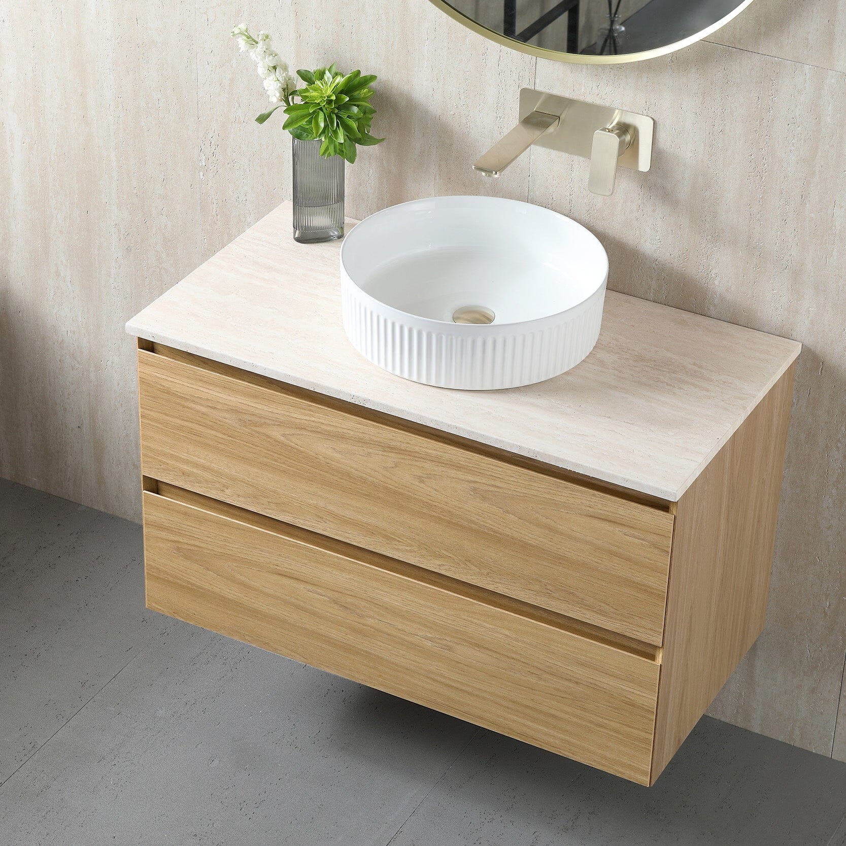 Finley 900mm Timber Wall Hung Bathroom Vanity Vanities Arova 