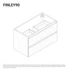 Finley 900mm Timber Wall Hung Bathroom Vanity Vanities Arova 