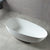 FINN 1400mm Egg Shape Oval Stone Bath Matte White Baths AROVA 
