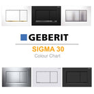 Geberit Sigma 30 Dual Flush Button and Plate - Tone in Tone | A touch of fun Toilets Geberit 