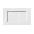 Geberit Sigma40 Square Dual Flush Plate - White Glass Toilets Geberit 
