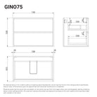 Gino 750mm Timber Wall Hung Bathroom Vanity Vanities Arova 