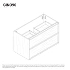 Gino 900mm Timber Wall Hung Bathroom Vanity Vanities Arova 