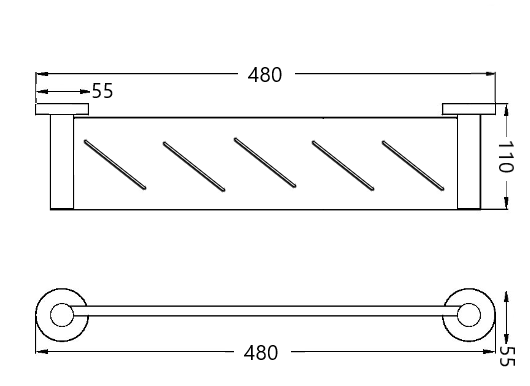 JESS Stainless Steel Shelf Chrome Accessories ECT 