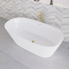 Knox 1700mm Oval Freestanding Acrylic Bathtub Gloss White Baths Arova 