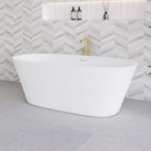 Knox 1700mm Oval Freestanding Acrylic Bathtub Gloss White Baths Arova 