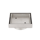 Lexi Square Tile Insert Floor Waste Grate Brushed Nickel Shower Grate Arova 