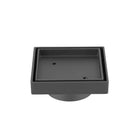 Lexi Square Tile Insert Floor Waste Grate Gunmetal Arova 