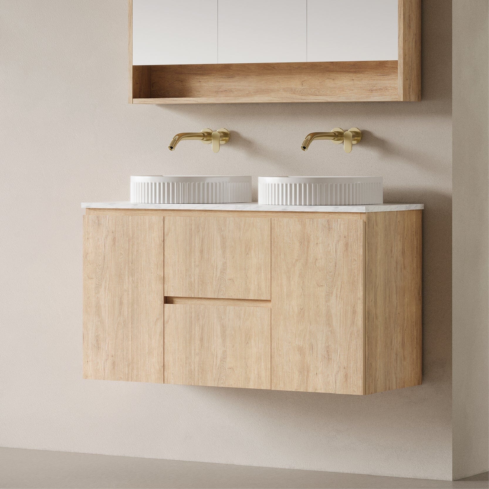 Lorne 1200mm Timber Wall Hung Single Vanity Vanities Arova 