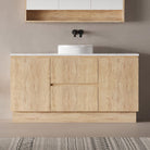 Lorne 1500mm Oak Timber Freestanding Bathroom Vanity Vanities Arova 