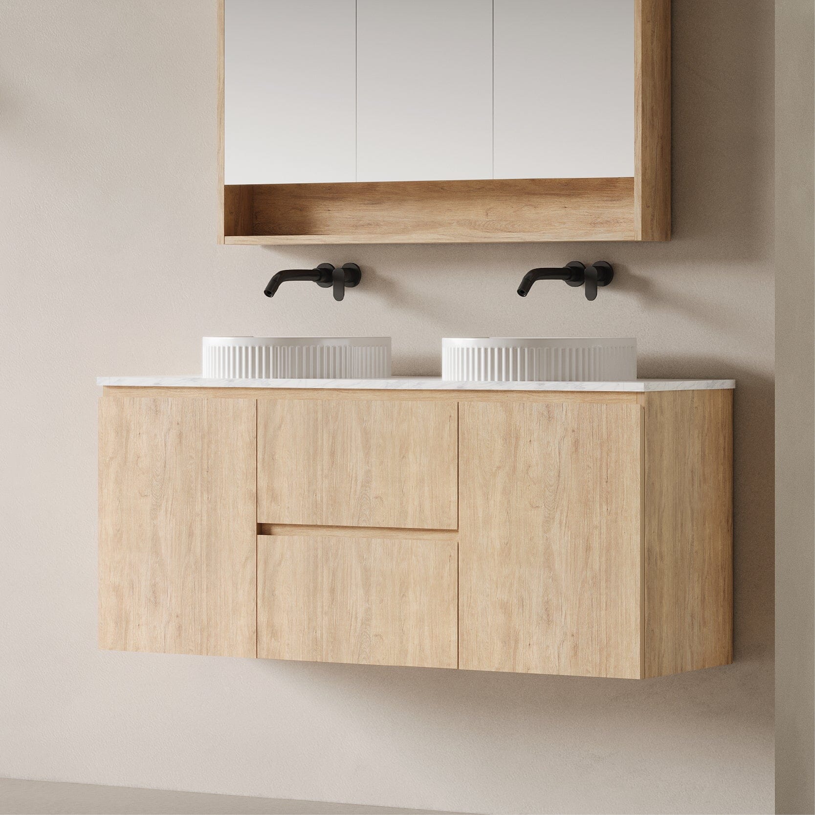 Lorne 1500mm Timber Wall Hung Vanity Vanities Arova 