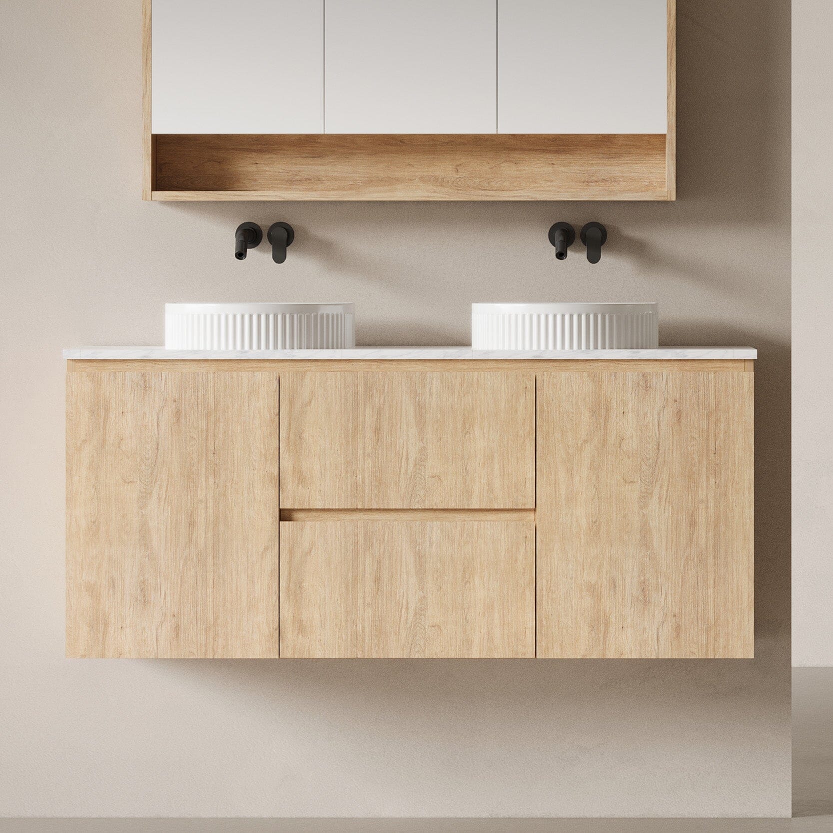 Lorne 1500mm Timber Wall Hung Vanity Vanities Arova 