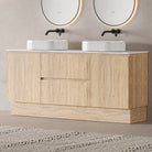 Lorne 1800mm Oak Timber Freestanding Bathroom Vanity Vanities Arova 