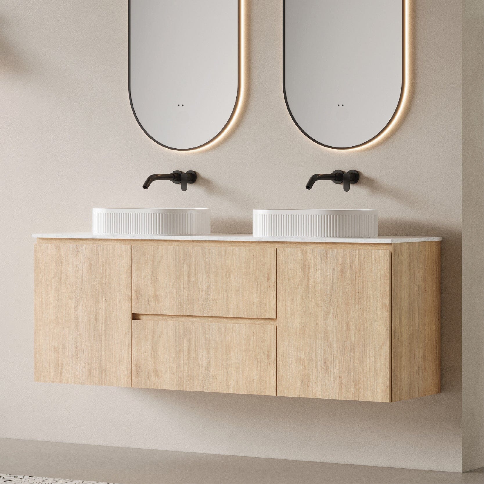 Lorne 1800mm Timber Wall Hung Bathroom Vanity Vanities Arova 