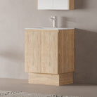 Lorne 600mm Oak Timber Freestanding Bathroom Vanity Vanities Arova 