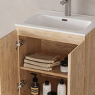 Lorne 600mm Oak Timber Freestanding Bathroom Vanity Vanities Arova 