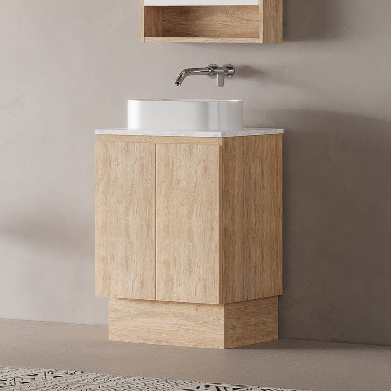 Lorne 600mm Oak Timber Freestanding Bathroom Vanity Vanities Arova 