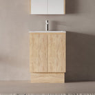 Lorne 600mm Oak Timber Freestanding Bathroom Vanity Vanities Arova 