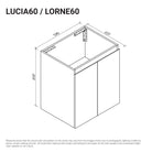Lorne 600mm Oak Timber Wall Hung Vanity Vanities Arova 