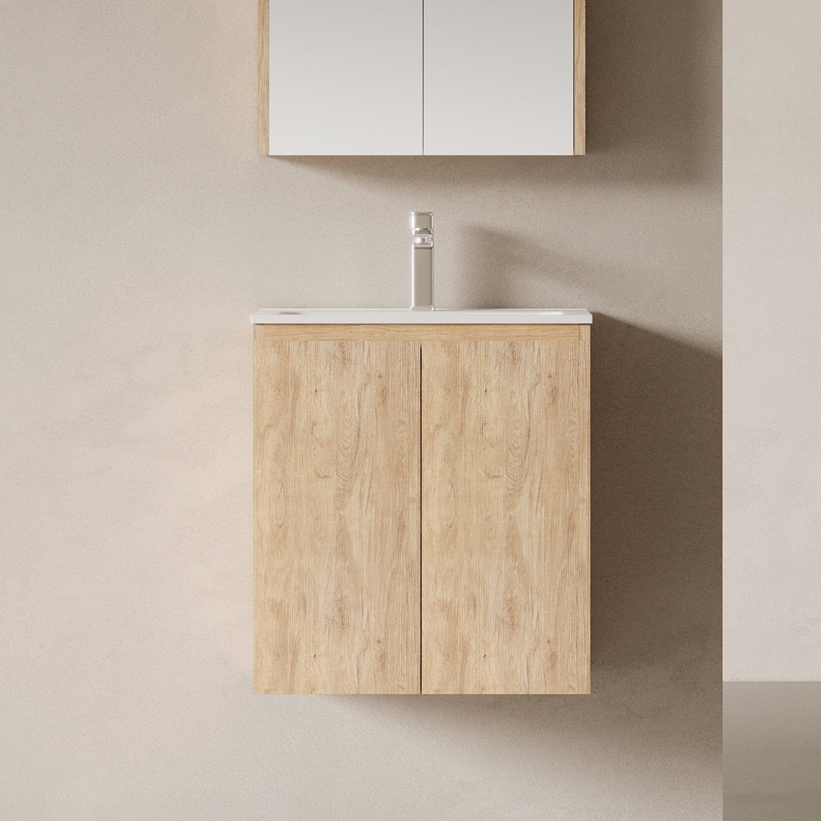 Lorne 600mm Timber Wall Hung Vanity Vanities Arova 