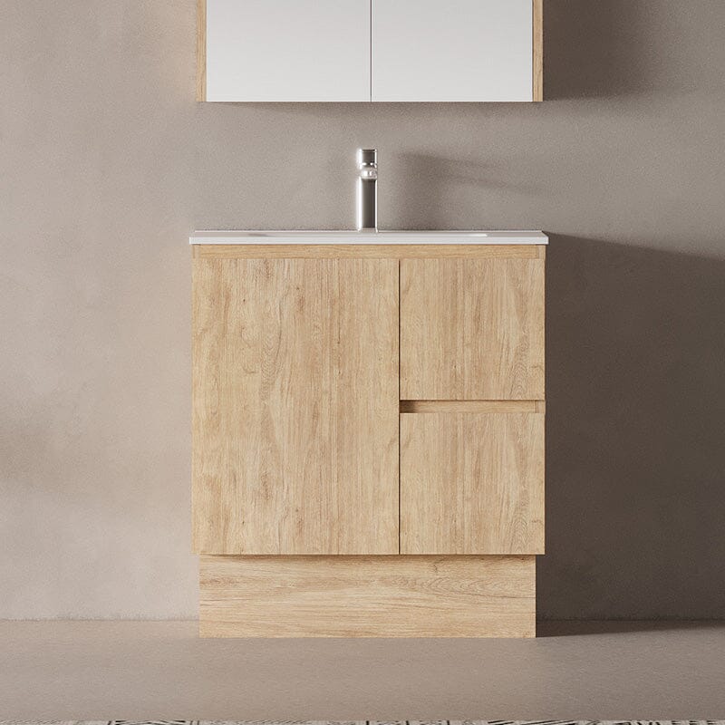 Lorne 750mm Oak Timber Freestanding Bathroom Vanity Vanities Arova 