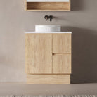 Lorne 750mm Oak Timber Freestanding Bathroom Vanity Vanities Arova 