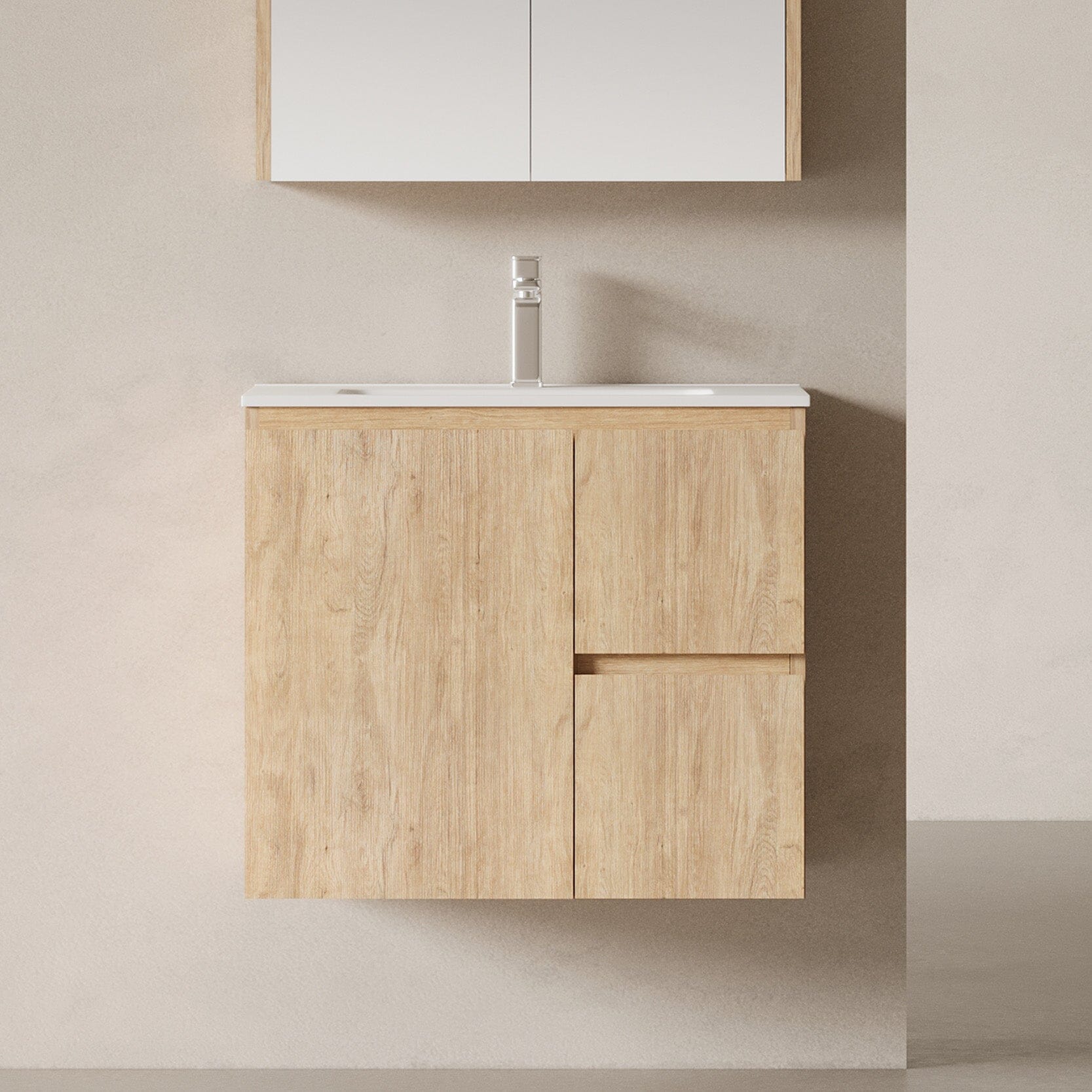 Lorne 750mm Timber Wall Hung Vanity Vanities Arova 