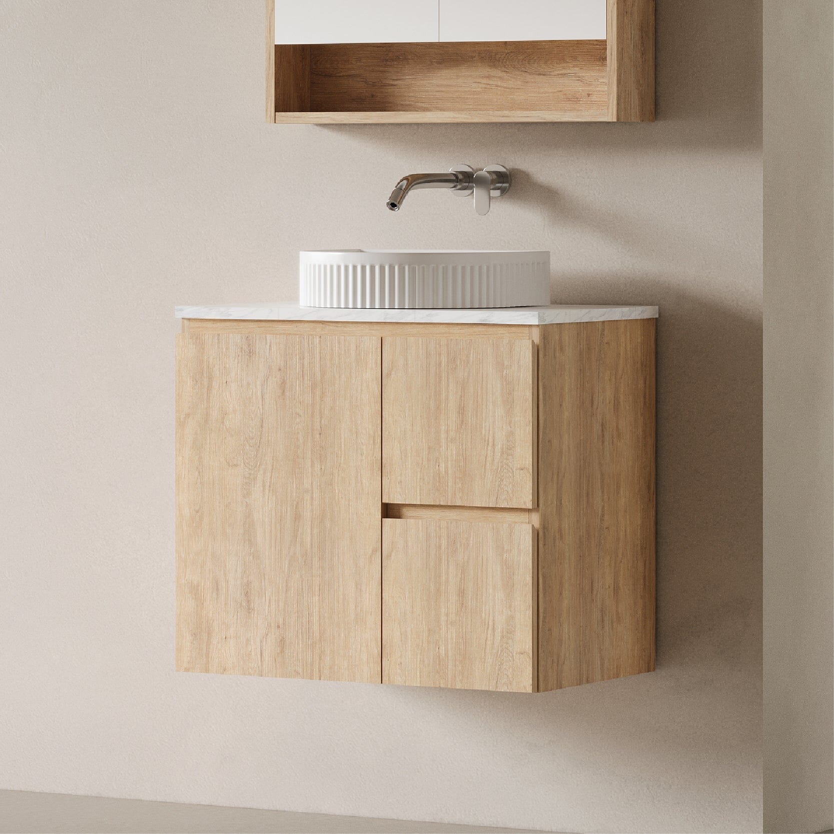 Lorne 750mm Timber Wall Hung Vanity Vanities Arova 