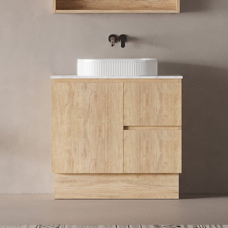 Lorne 900mm Oak Timber Freestanding Bathroom Vanity Vanities Arova 